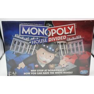 Monopoly House Divided Board Game Hasbro Political Edition New Sealed